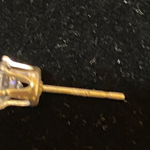 5mm x 5mm Sterling Silver 925 CZ Stud Earrings 6-Prong Setting Vintage Style Jew - Picture 11 of 12